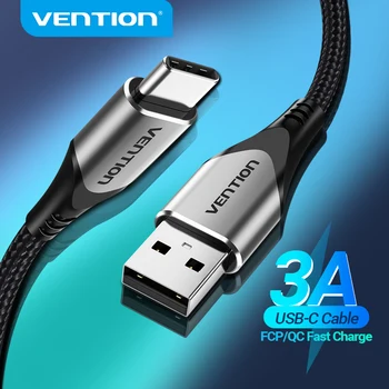 Vention USB 유형 C 케이블을 위해 삼성 S21 3A 빠르 USB 충전 USB C 충전기 날짜 철사를 위해 주시기 바랍니다,관련 8Type-C Cabo 케이블
