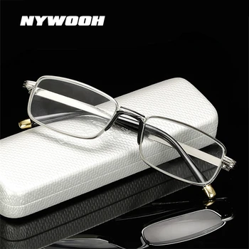 NYWOOH 실시한 유리제 렌즈경 남성 여성 스퀘어 전체 프레임을 노안경 반대로 찰상 디 Eyewear+1.5 2.0 2.5