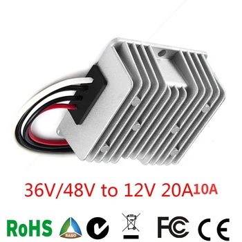 48VDC12VDC10A20AMP36V,48V12V20A 전압 변환기 DC DC 단계 아래로 골프 카트 포크 트렁크력 전기 스쿠터