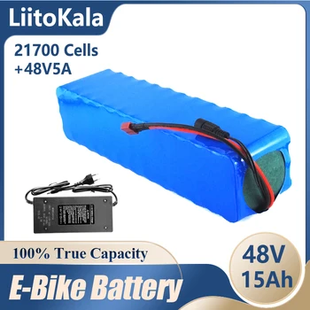LiitoKala48V15AH21700 13S3P 높은 전력 1500W 전기 자전거 건전지 전기자전거 배터리 48V15ah 리튬 배터리 30A BMS