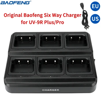 BAOFENG 멀티 급속한 방법으로 여섯 충전기 Baofeng 아마추어 햄 두 가지 방법으로 라디오 UV-9R 스/프로 UV-XR BF-9700 방수 휴대용 무선 전화기