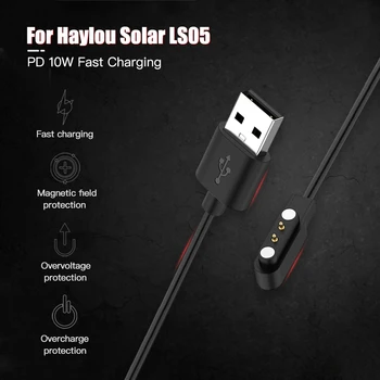 대체 1M 휴대용의 USB 충전 케이블 전원 어댑터 크래들에 대한 Haylou 태양 LS05LS05S 똑똑한 시계 충전기 독 액세서리
