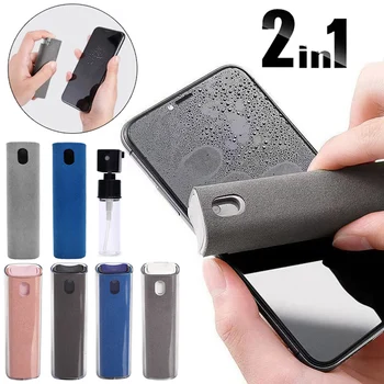 2In1 마이크로 화이버 화면 청소기 스프레이 병을 설정 휴대 전화 화면이 먼지를 제거 도구에 대 한 마이크로 화이버 천으로 아이폰 14 13 프로 최대