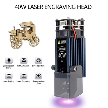 AENBUSLM40W 레이저 모듈 공기와 도 450nm 레이저 머리를 높은 속도 DIY 레이저 조각사 DIY 레이저 절단기 CNC 로