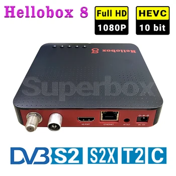 Hellobox8DVB 플레이어 Hellobox8 자동 PowerVu Built-in WiFi DVB-S2S2X T2/C H.265HEVC