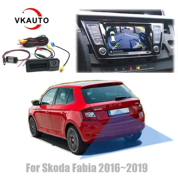 VKAUTO 자동차 카메라코다 Fabia2016 2017 2018 2019 2020 주차 백업 카메라로 작업 MIB 단위