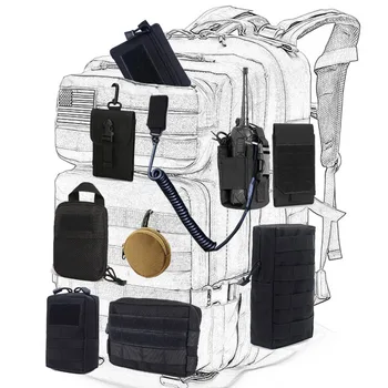 군 전술상 가방 허리 EDC 팩 작은 몰리 사냥 캠핑 Medical 부속품 벨트 주머니는 남자의 야외 조끼 주머니 지갑