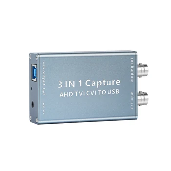 3 1AHD USB3.0 비디오 캡처 카드 1080P60fps HD 비디오 캡처 카드 상자에 기록한 라이브 스트리밍 TVI CVI 비디오 카드