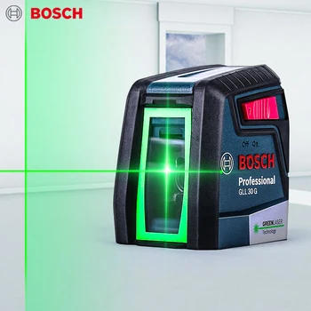 보쉬 GLL30G 레이저 수준의 녹색 빛 두 줄 수평 수직 십자선 레이저 수준을 자동적인 옥외 가정 훈장을 위한