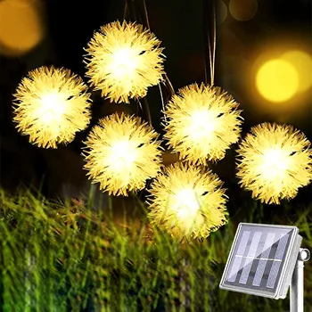 호흡기 공 100Led 태양열 빛 옥외 동등 8 가지 모드 방수한 태양 강화된 가벼운 안뜰을 위한 정원 장식