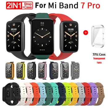 대체 스트랩에 대한 밴드 에 의하여 7 개의 직업적인 실리콘 스트랩 스트랩 테 밴드 에 의하여 7 개의 직업적인 팔찌 시계 줄을 위한 MiBand7Pro 액세서리