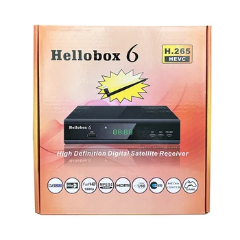 Hellobox6 위성 수신기 지원 H.265HEVC T2MI USB 무선 랜 자동 Powervu 클라인 Hellobox6
