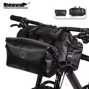 Rhinowalk 자전거 부대 방수 큰 용량 핸들 부대 1 개 또는 2 개 조각 앞 튜브 사이클링 가방 MTB 프레임 트렁크 자전거 액세서리