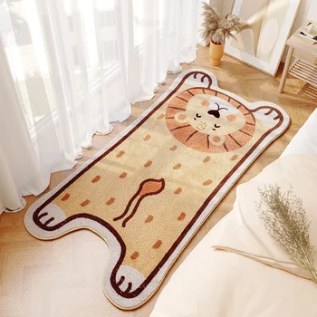 인 만화 Bedroom Carpet 사각형을 머리맡 아이 매 침실을 긴 바닥 카펫 불규칙한 카펫 비-슬립 바닥 매트 지역 양탄자
