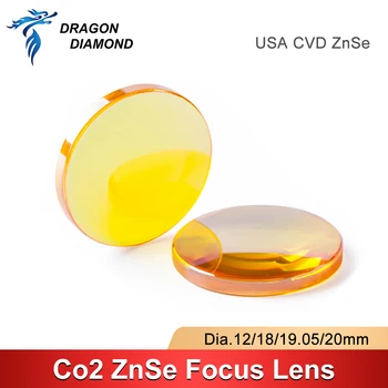 미국 CVD ZnSe 초점 렌즈 Dia.12/15/18/19.05/20mm FL38.1/50.8 /63.5 /76.2 /101.6/127mm Co2 레이저 절단 기계