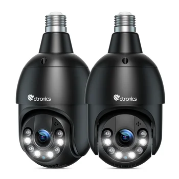 Ctronics 추적하는 자동차 전구를 카메라 5G WIFI Onvif 외 PTZ360 무선 IP 감시 CCTV 카메라 나이트 비전 4MP12V