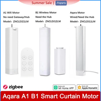 Aqara A1B1 스마트 커튼 모터를 원격 제어 무선 똑똑한 자동화된 전기 타이밍 응용 프로그램 Mihome 스마트 홈 에코 제품