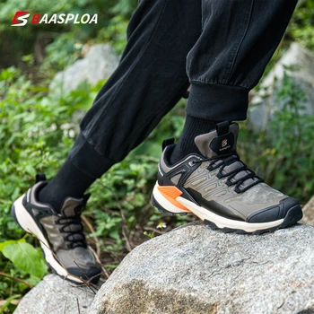 Baasploa 남 하이킹 신발 새로운 패션 야외 운동화를 위한 남성 방수 스니커즈는 캐주얼 반대로-미끄럼 착용-저항하는 남성의 신발