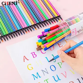 12 색상 높은 품질의 회화 예술 펜 아이들의 낙서 펜 색상 학생의 편지지 학교 사무용품