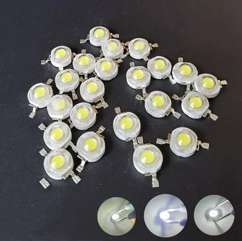 10-100Pcs LED 옥수수 램프 칩 1W3W3.2-3.6V Input100-220LM 소형 지도된 전구 다이오드 SMD DIY LED 투광 램프 스포트라이트 다운 라이트
