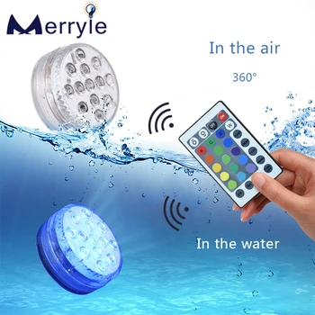 RGB 색깔 Ubmersible 빛 13 일 방수 Led 수중 램프 정원을 위한 수영장 분수에는 스파 욕실 파티의 원격 컨트롤
