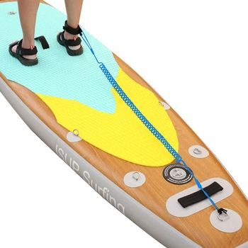 10ft 코일 가죽 끈 kiteboarding 서핑 서핑 보드를 끈 다리 밧줄을 패 널 안전 밧줄 다리 서핑 액세서리