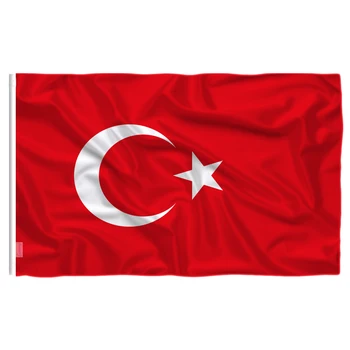 파 90X150cm TUR TR 터키 공화국 국기 터키의 플래그 배너 폴리에스테르 플래그