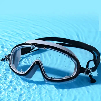 직업적인 수영 고글 남성 여성 방수 다이빙 UV 반대로 안개 조정가능한 안경 안경 Espelhado 수영장 Eyewear