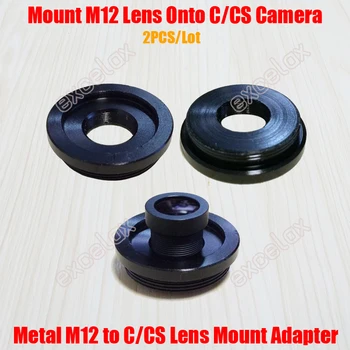 2 금속 M12/M12C/CS 렌즈를 탑재 접합기 아연 합금 M12C CS Mount 어댑터 반지 보안을 위해 CCTV 카메라
