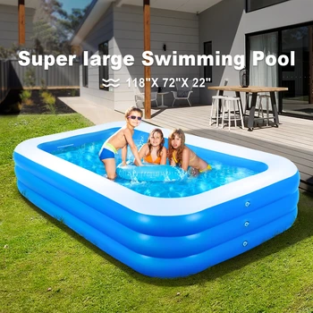 팽창식 수영장 어린이의 성인 PVC 큰 가족 파티 야외 수영장 두꺼운 여름에 아이들 장난감 선물이 수영장