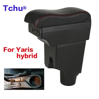 Toyota Yaris 팔걸이 상자를 위한 Toyota Yaris 하이브리드 자동차 팔걸이 상자용 다기능 USB 재충전용 재떨이 2015-2021