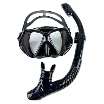 전문가 스쿠버 다이빙 마스크에서 스노클링 설정 성숙한 실리콘 스커트 반대로 안개 수영 고글 안경 수영장 장비