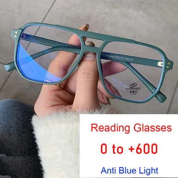 투명한 광장 확대경 반대로 파란 빛 패션은 컴퓨터리는 여과 처방 안경 플러스+0to+6.0