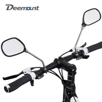 Deemount1 쌍을 자전거를 Rear View Mirror 자전거 자전거 넓은 범위를 다시 시력 반사판 각 조정가능한 왼쪽에서 오른쪽 거울