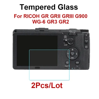 2 개의 카메라를 위한 유리를 부드럽게 했습니다코 GR GRII GRIII G900WG-6GR2GR3 스크린 보호자를 HD 명확한 보호 필름 표시 영화