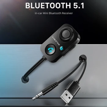 블루투스 5.0Aux 무선 어댑터 차 오디오 BT Receiver for 핸즈프리 자동차 전송기는 헤드폰 증폭기 스피커