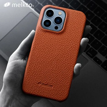 Melkco 프리미엄 가죽 케이스 아이폰 13 프로 최대 12mini11X Xs 럭셔리 패션 비즈니스 소 전화 케이스 뒤표지