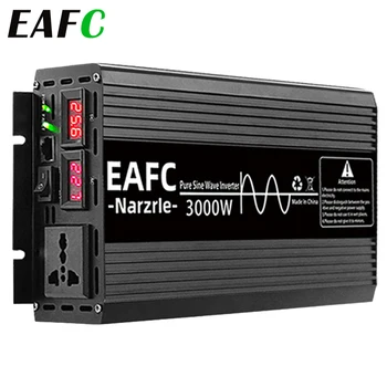 EAFC 자동차 인버터 4000W2000W3000W 힘이 순수한 사인 파동 변환장치 DC12V AC220V 자동차 전원 전압 변환기 힘 변환장치