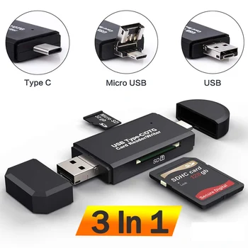 SD 카드 리더 USB C 카드 판독기에서 3 1USB2.0TF/Mirco SD 스마트 메모리 카드 리더형 C OTG 플래시 드라이브 Cardreader 어댑터