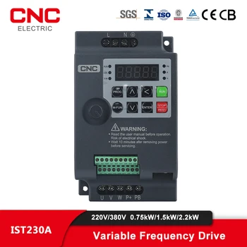CNC IST230A 변환장치 0.75KW/1.5KW/2.2KW 주파수 변환장치 3P220V/380V 출력 주파수 변환기 변하기 쉬운 주파수 드라이브