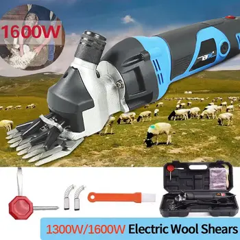 1600W/1300W6-속도는 조정가능한 속도는 전기 울 위 애완 동물 깎는 기계의 염소와 말의 머리 가위 양 전단