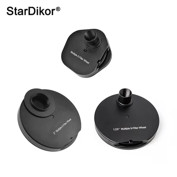 StarDikor1.25 인치/2 인치 여러 접안 렌즈 필터 휠체 금속을 위한 천체 망원경으로 관찰 Locking Ring
