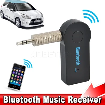 자동차 Bluetooth5.0Adpter AUX 오디오 MP3 음악 블루투스 수신기 자동차 키트에는 무선 핸즈프리 스피커폰 어댑터 3.5MM Jack
