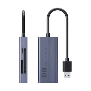 DM CR027 3 1SD/TF/CF Muldti 카드 판독기와 USB 포트로