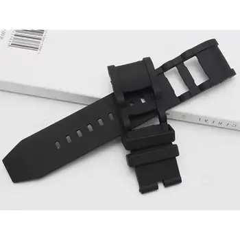 26mm 블랙 편안한 실리콘 시계 스트랩 교체 스마트 팔찌에 대 한 방수 손목 시계 스포츠 실리카 벨트