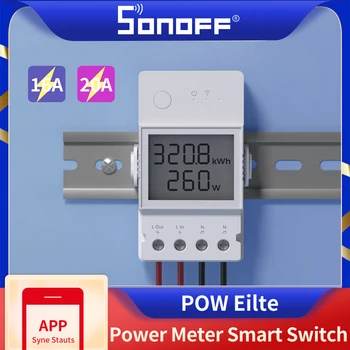 SONOFF POW 엘리트 16A20A Wifi 똑똑한 힘 미터 스위치 실시간 전력 소비 모니터 Alexa Google 홈 eWeLink