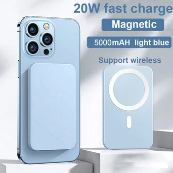 자기 무선 힘 은행 Iphone12 13 프로 최대 10000mAh Magsafe Powerbank 유도 빠른 Chargrs 폰 외부 배터리