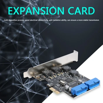프런트 PCI-E19/20 핀 헤더가 어댑터 USB3.0PCI Express 확장 모듈 휴대용 외부 확장 카드 어댑터
